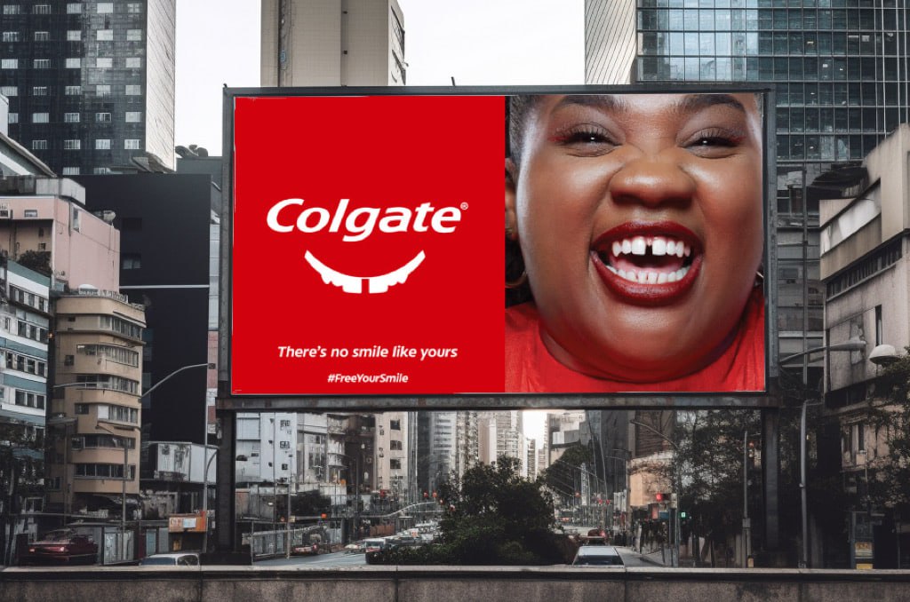 Наружная реклама Colgate: серия креативов