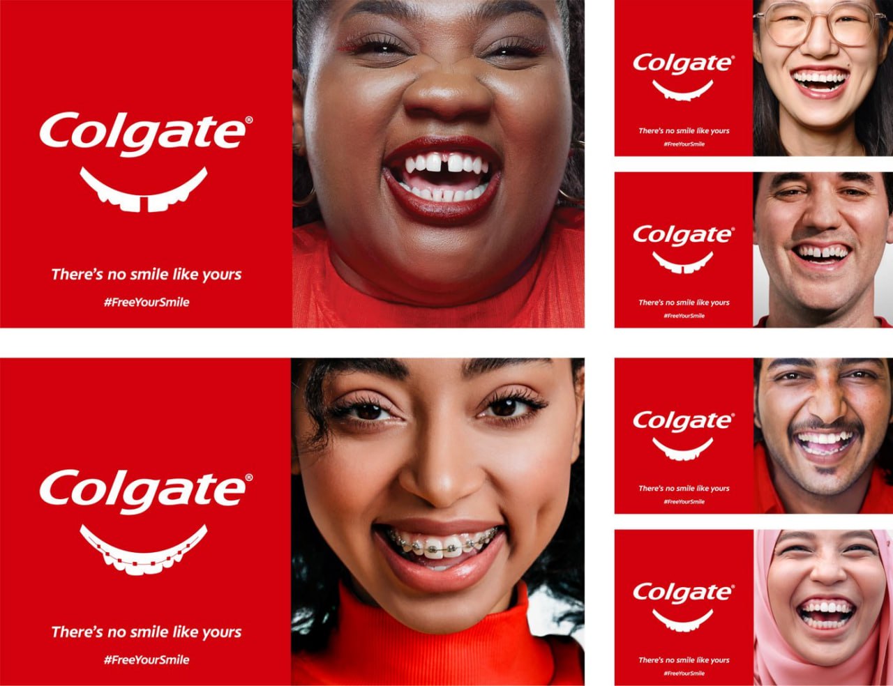 Наружная реклама Colgate: серия креативов