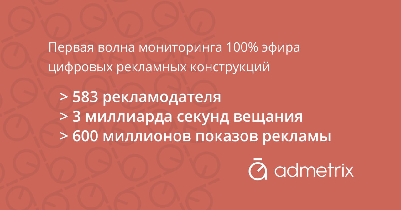 Открыв для AdMetrix данные со своих плееров, Gallery и Russ Outdoor показали пример всем участникам рынка.